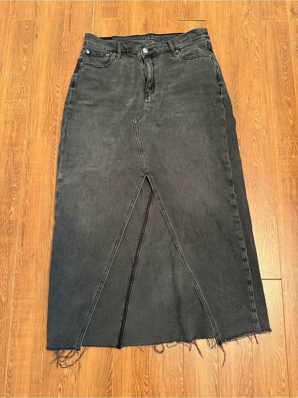 AE Denim Maxi Skirt